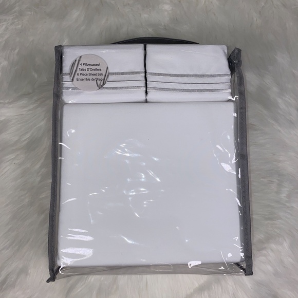 ⭐️SEE NEW LISTING⭐️Full 6pc White Bedsheets - Picture 2 of 5